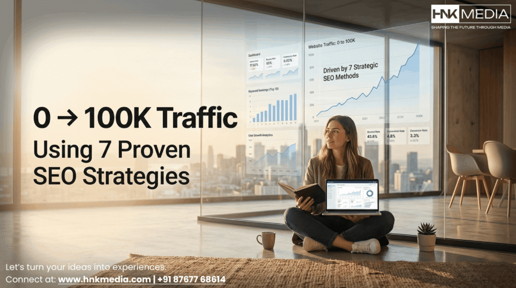 7 SEO Strategies That Grew a Website From 0 to 100K Traffic